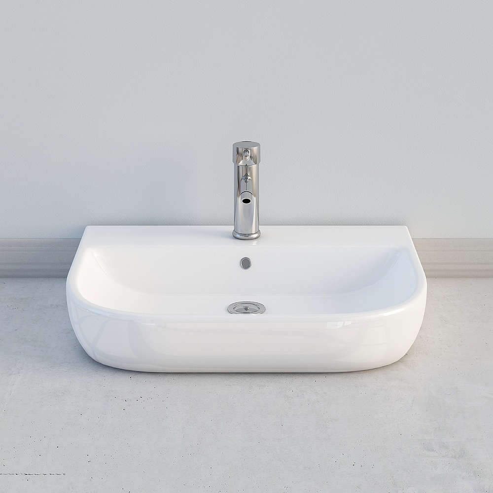 Sleek Minimalist Sink 3D model