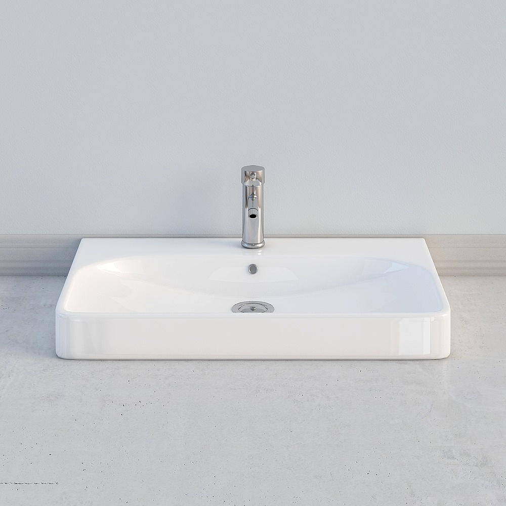 Square Vessel Sink 3D model