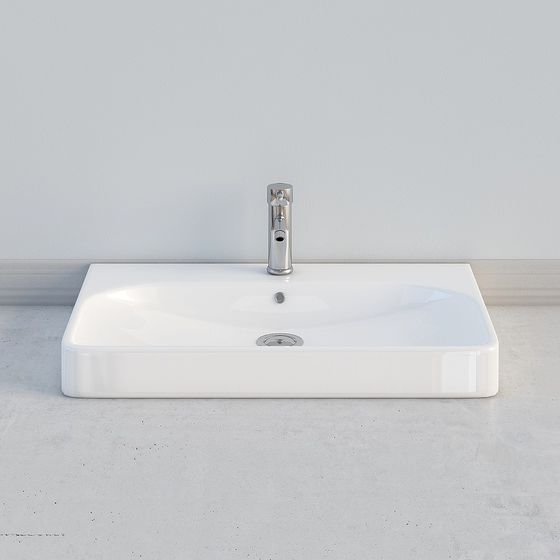 Square Vessel Sink 3D model