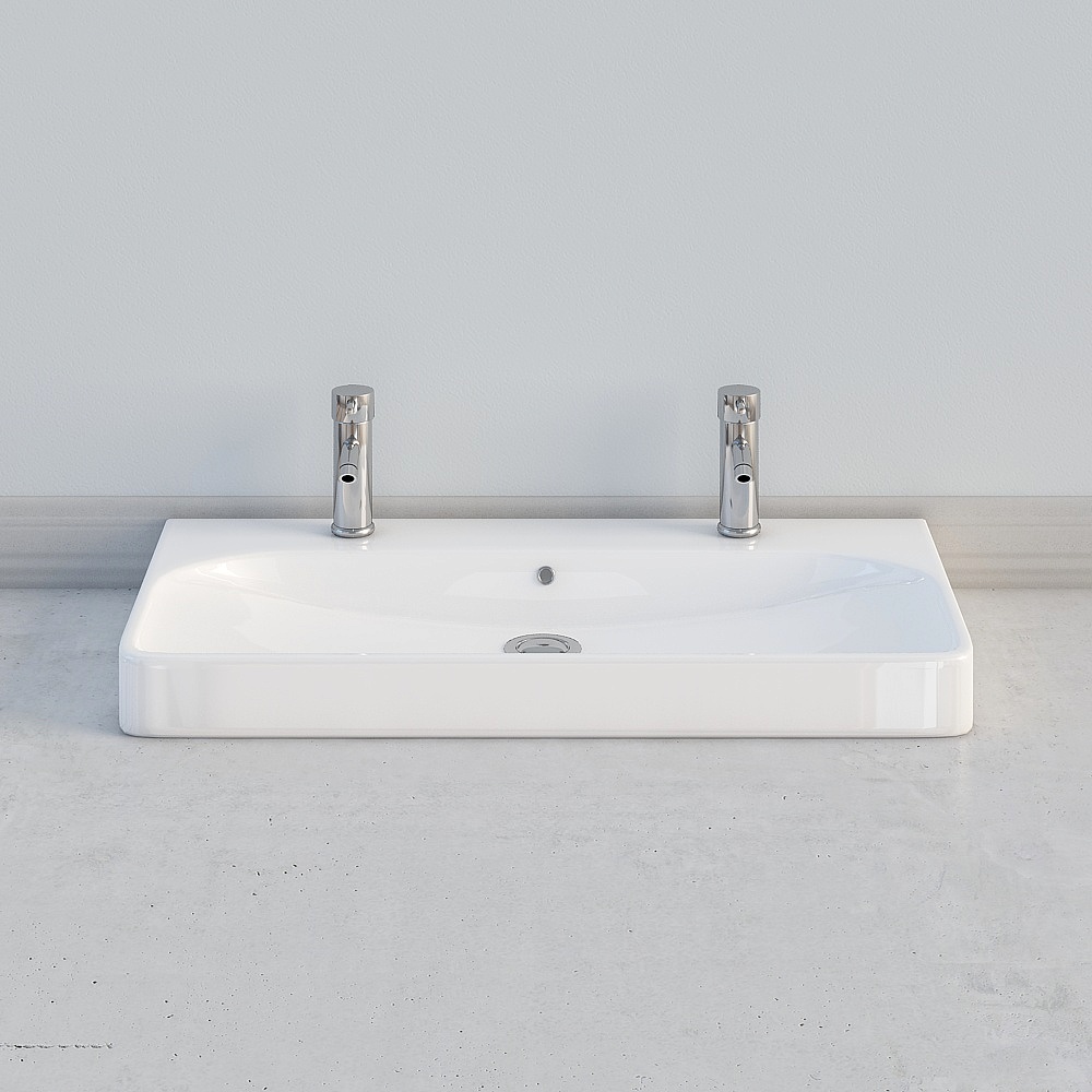 Geberit Giboli - Stylish Simplicity - 500.252.01.1-Smyle basin 900 double tap holes