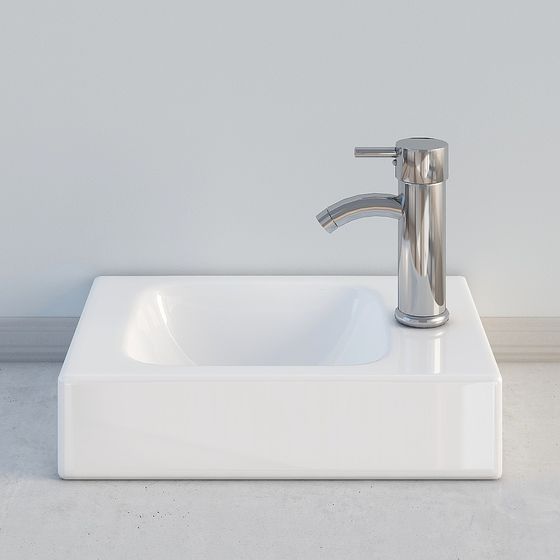 Modern Square Basin 3D model