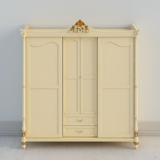 Elegant Classical Wardrobe 3D model