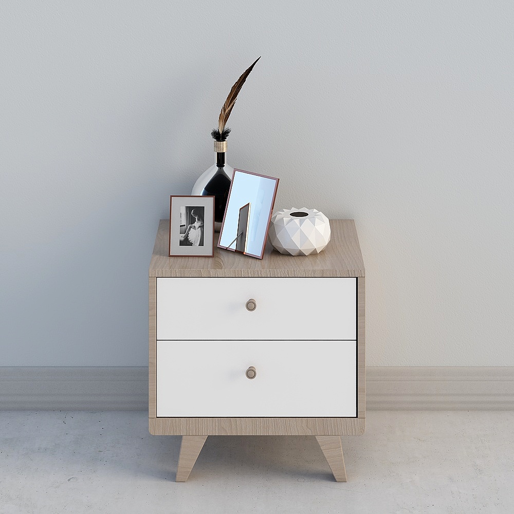 Scandinavian Nightstands,Earth color