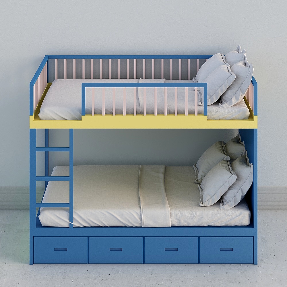 Cama infantil de habitación infantil nórdica Cool House-1