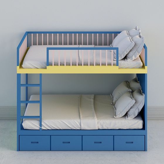 Cama infantil de habitación infantil nórdica Cool House-1