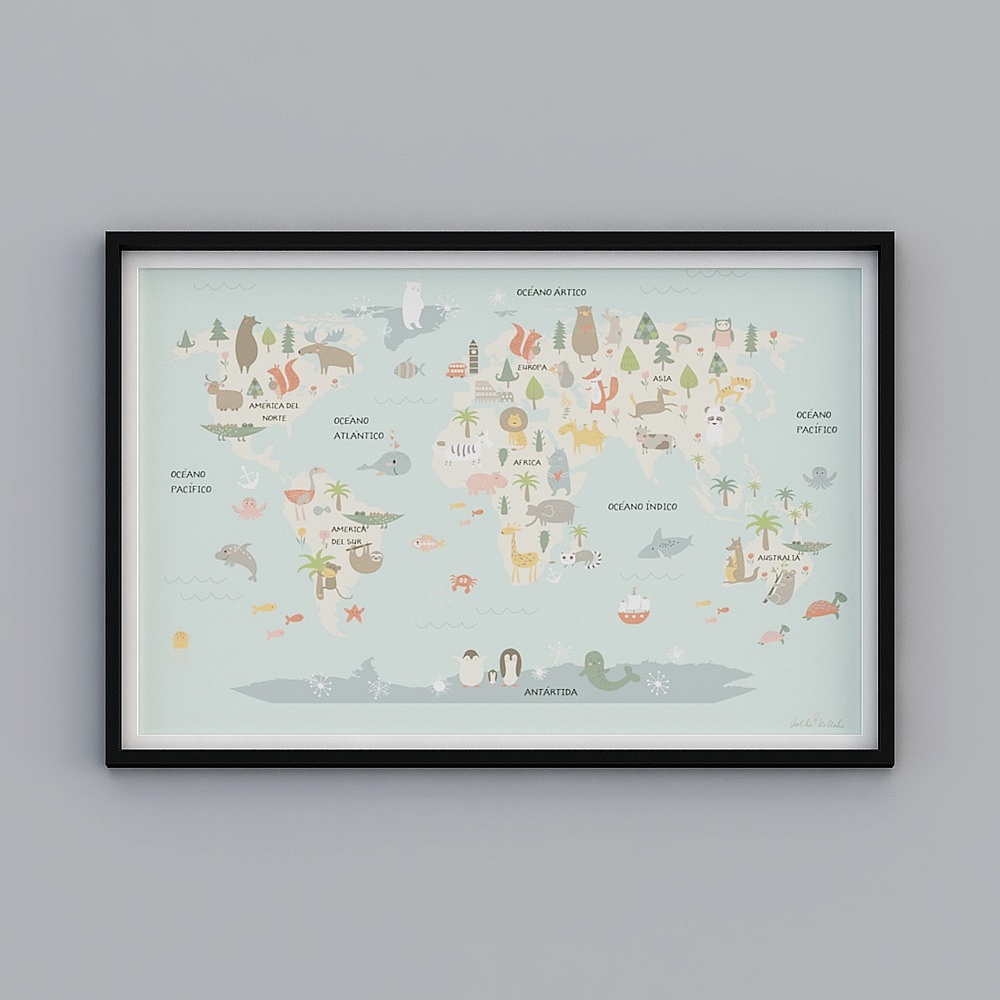 Cool house music-a Nordic children's room double room-2(decorati