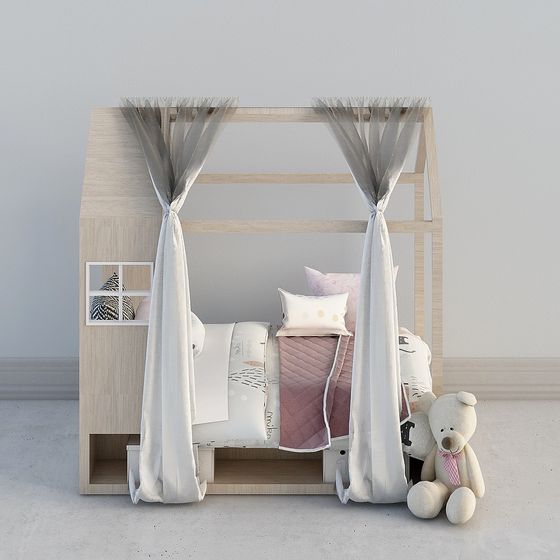 Princess Castle Bed 3D model