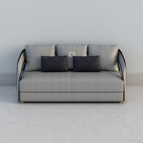 Stylish Low-Poly Sofa 3D Model for Modern Spaces