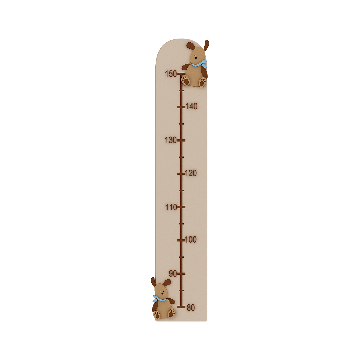 Adorable Teddy Bears Growth Chart 3D Model – Playful Nursery Decor