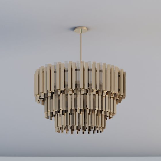 Modular Dance of Light Chandelier 3D model