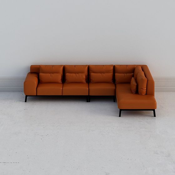 Urban Comfort Sofa 3D Model