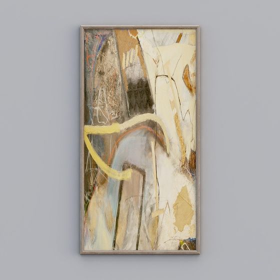 Unique Abstract Painting 3D Model