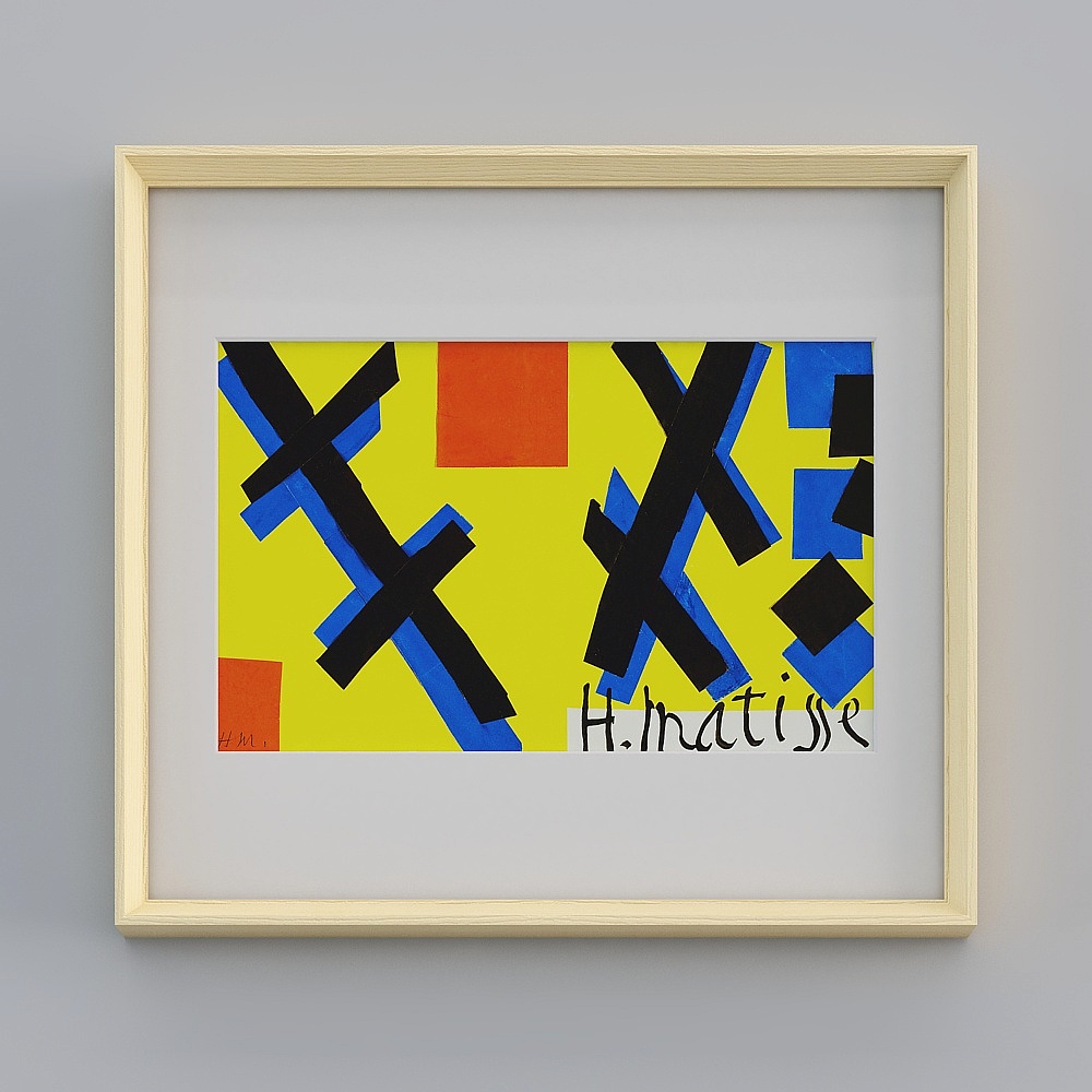 Kippoon Abstract Living Room horizontal wooden frame 47x52cm cover twclz-yz-gg-lh-18