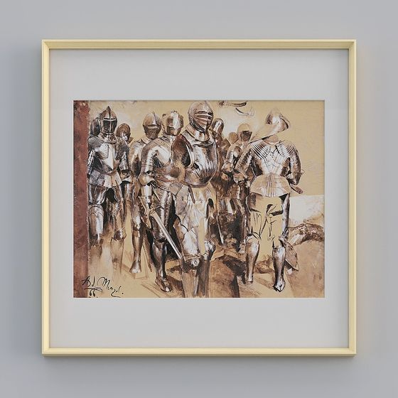 Knightly Assembly 3D model for Historical Settings