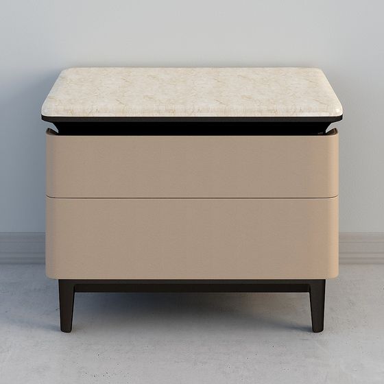 Urban Elegance Bedside Table 3D model