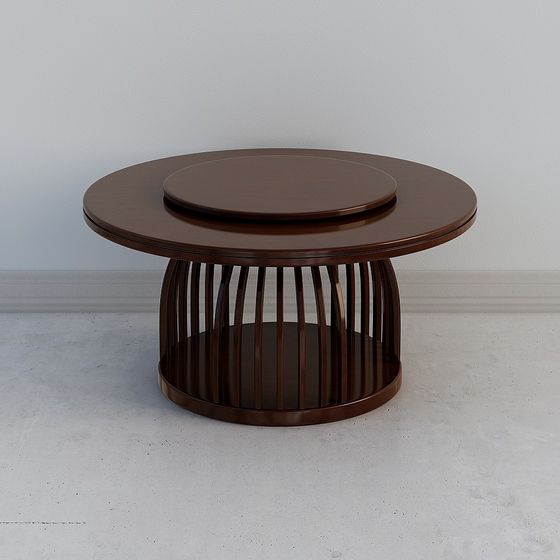 Unique Round Coffee Table 3D model for Modern Interiors