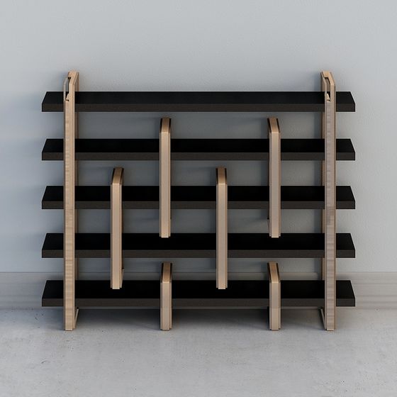 Urban Elegance Bookshelf 3D model