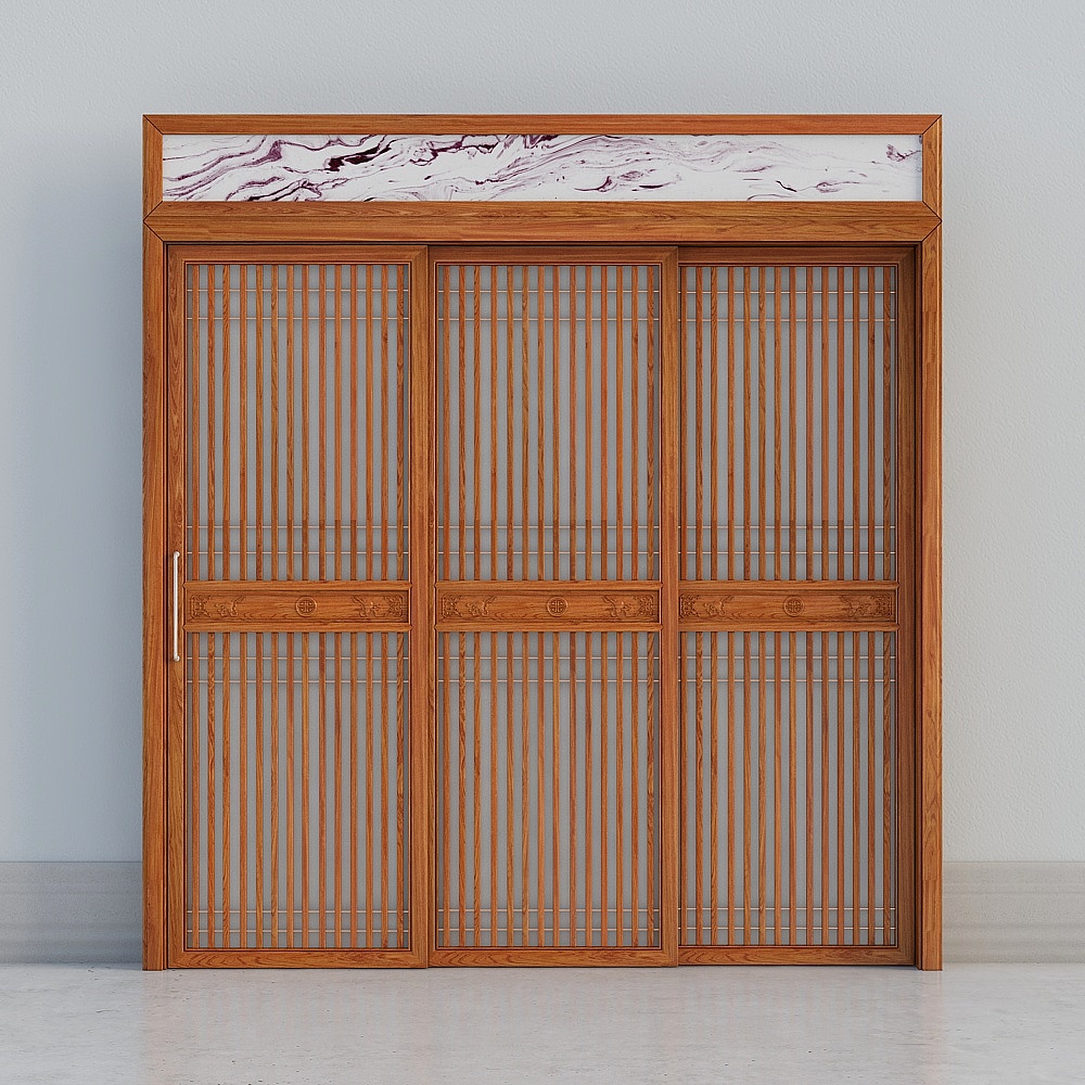 Chinese style sliding door