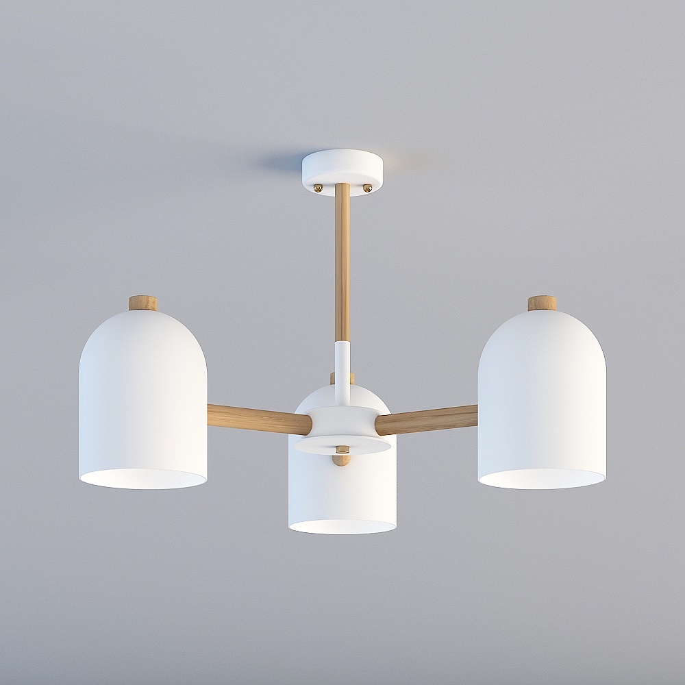 3D lights are all TY-Nordic Modern Minimalist Restaurant Bedroom Iron Macaron Chandelier-88059-3-White