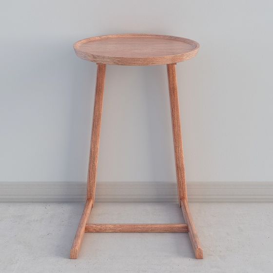 Z-Shaped Side Table 3D model
