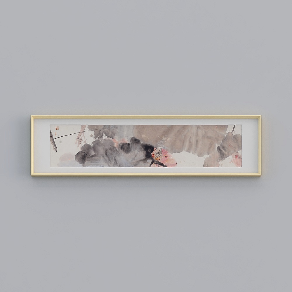 Guang also works new Chinese ink living room decoration painting lotus hanging bedroom bedside background wall painting tqy165c-yz-gg-sk-1