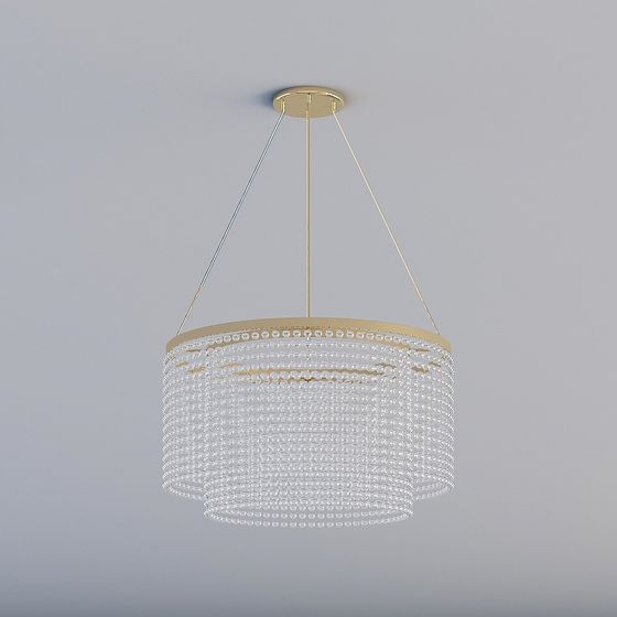 Chic Low-Poly Chandelier 3D model for Modern Spaces