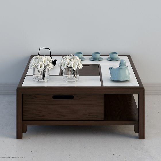 Trendy Coffee Table 3D model for Modern Interiors