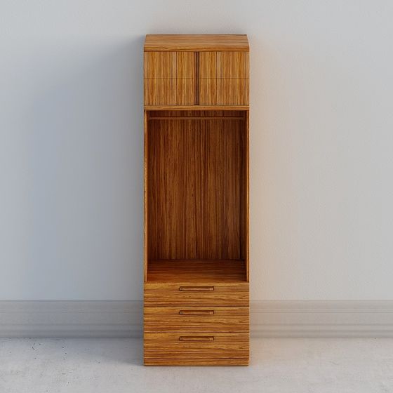 Modern Minimalist Wardrobe 3D model