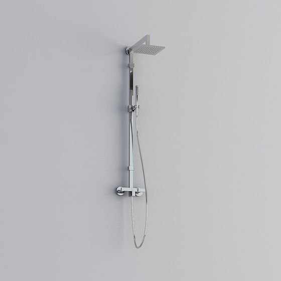 Minimalist Shower System 3D model