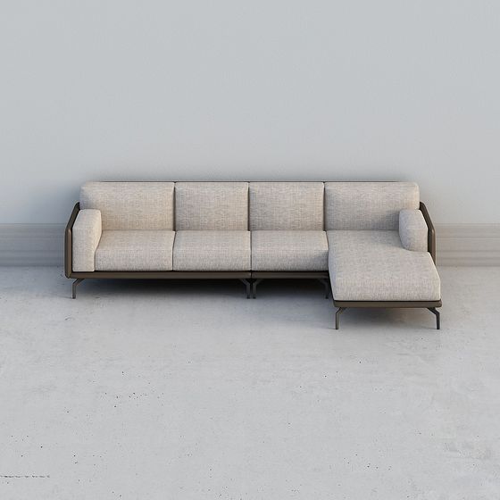 Sofa vải Malmo đơn giản không tay vịn ngồi đơn bên phải và ba bên trái