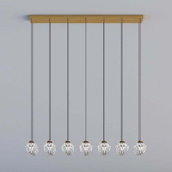 Elegant Hanging Pendant Light 3D model