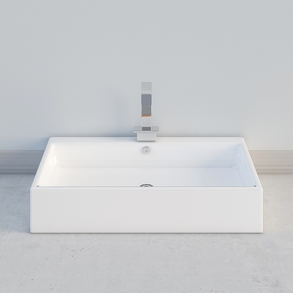 洗手盆架在舞台上進行清洗