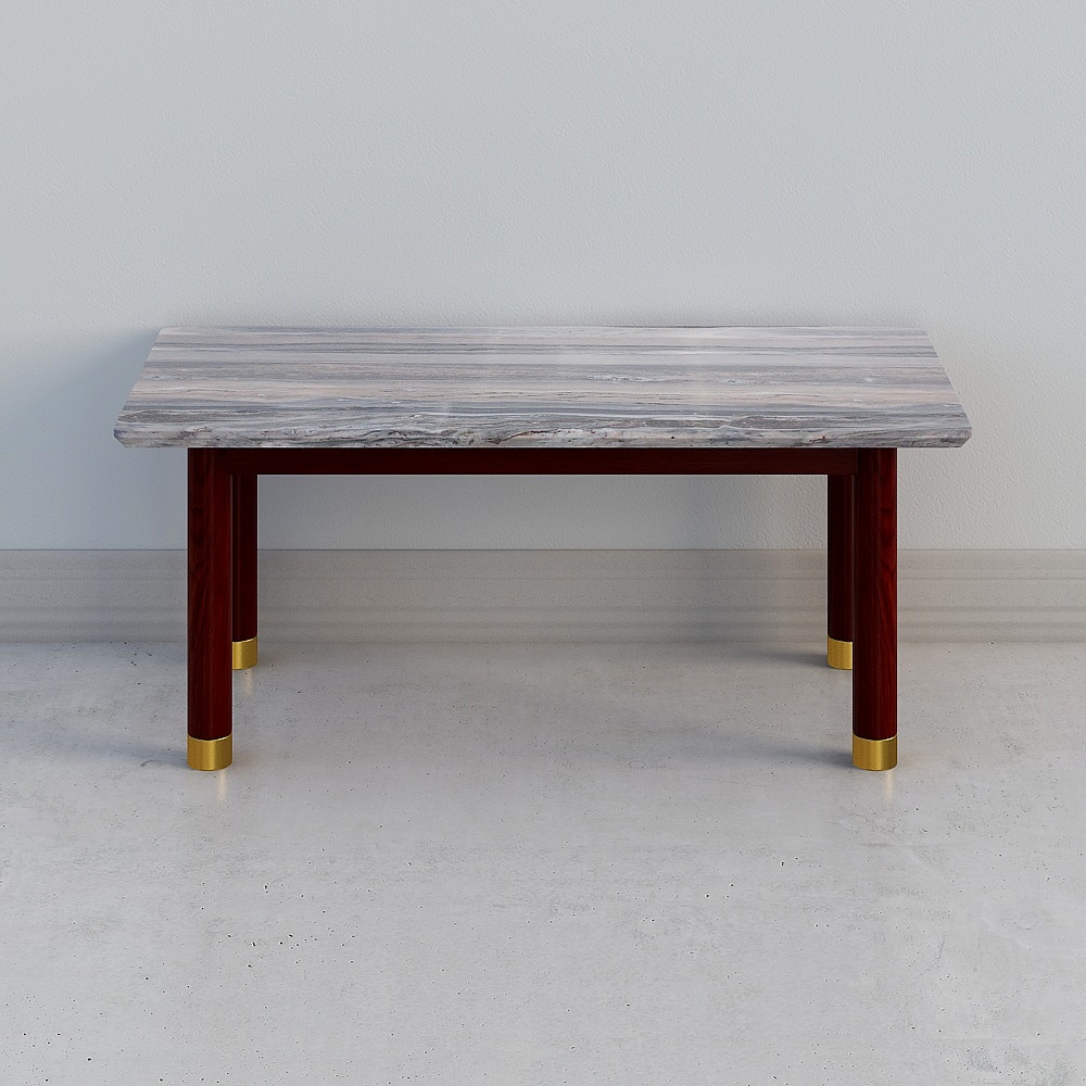 Elegant Marble Dining Table 3D model