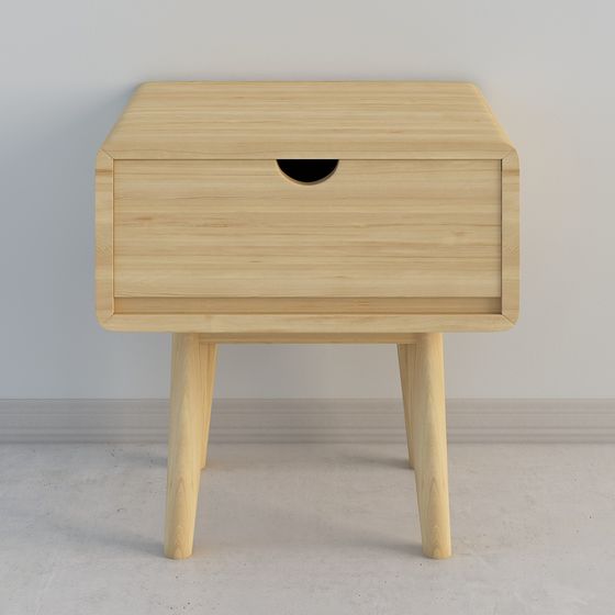 Скандинавская смиттер прикроватная тумба (цвет дерева) _W05