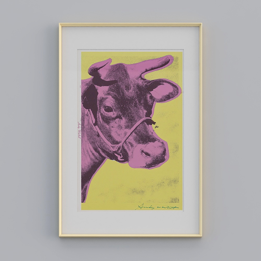 Andy Warhol Cow 3D model