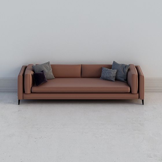 Stylish Urban Comfort 3D model Sofa for Modern Spaces
