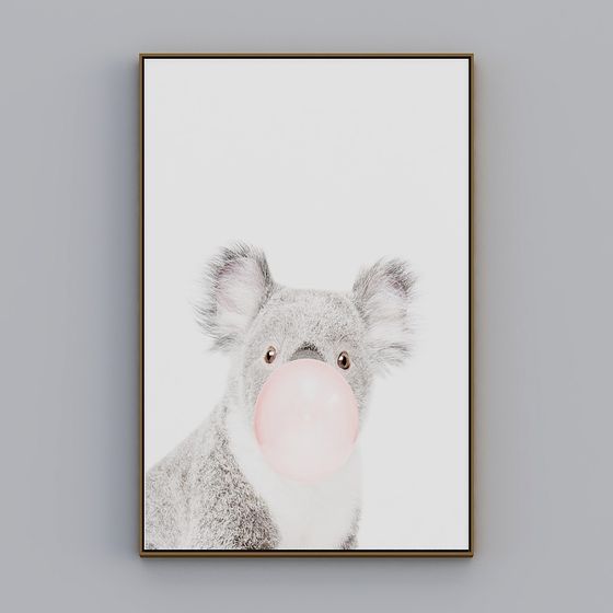 Charming Koala Bear Bubblegum 3D model
