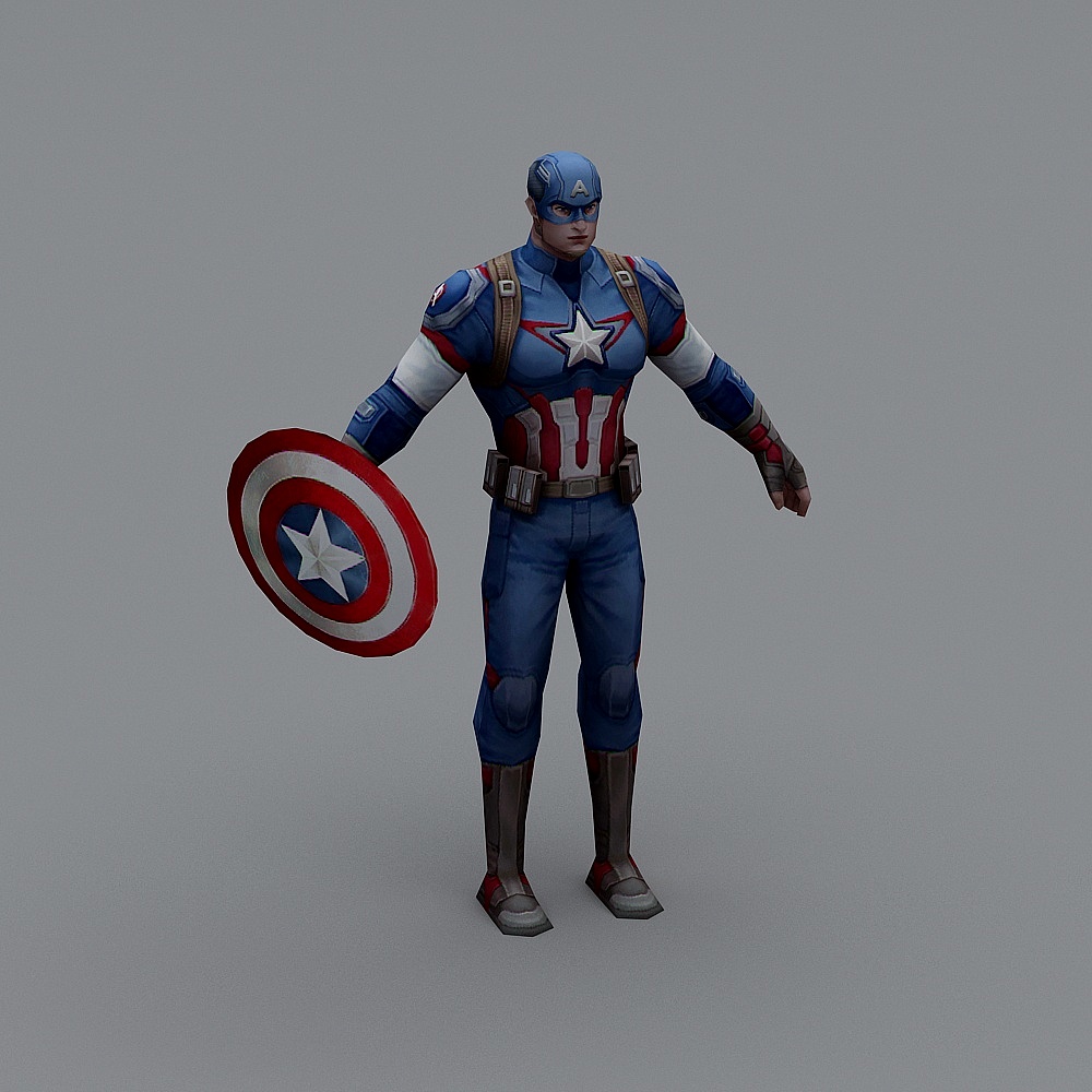 Captain America 3D model - Marvel Inspired