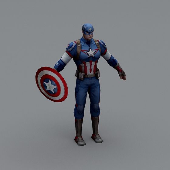 Captain America 3D model - Marvel Inspired