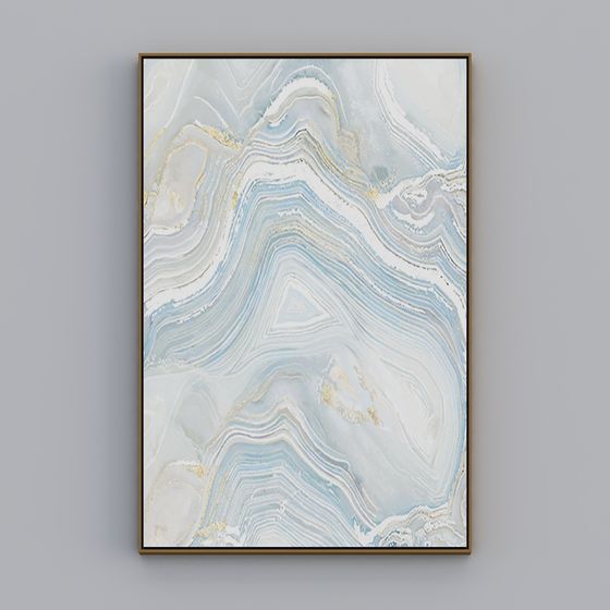 Stunning Abstract Light Flow Painting 3D model