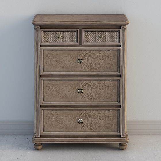 Vintage Chest 3D model for Elegant Interiors