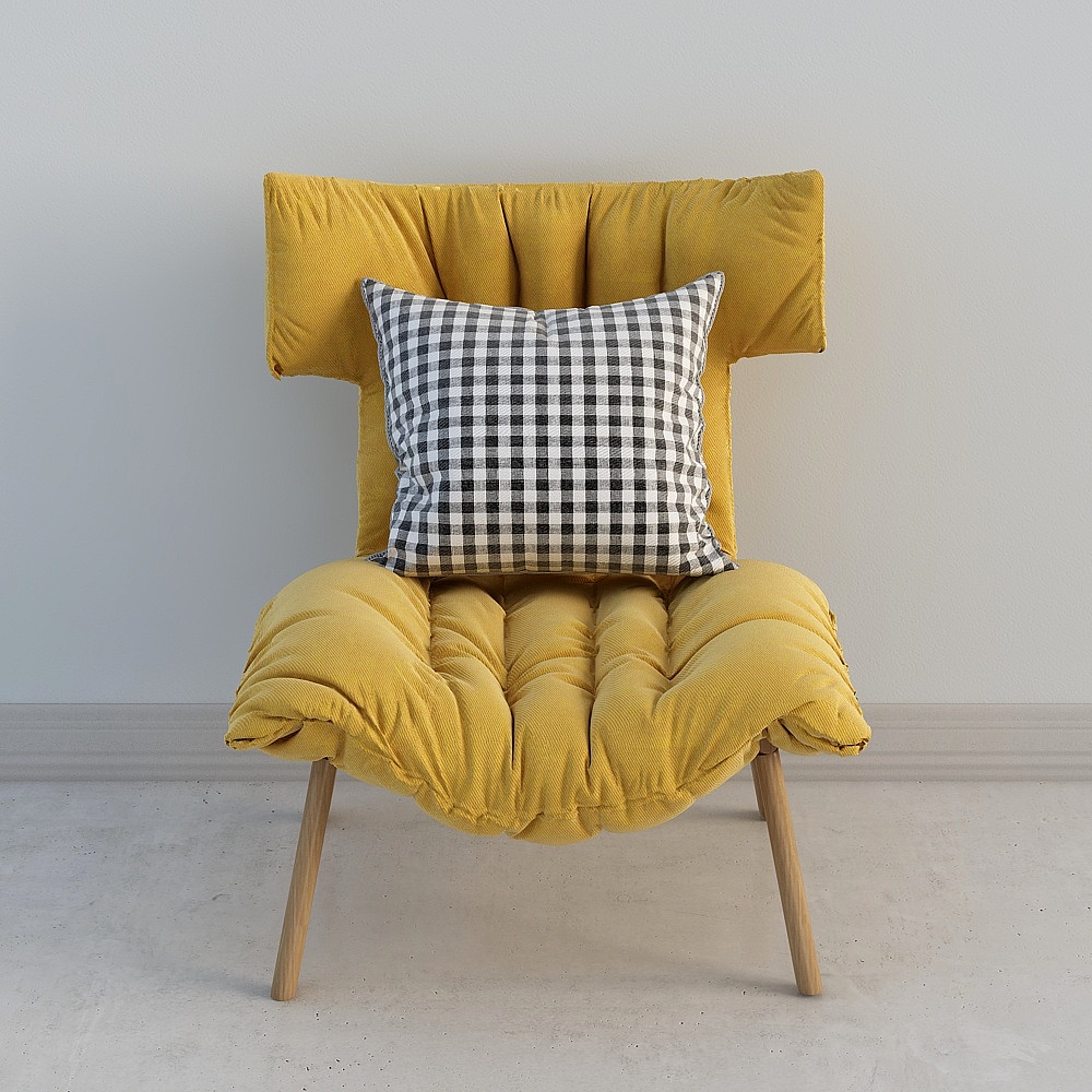 Divano Singolo Scandi Giallo