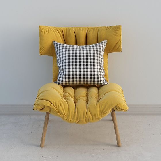 Divano Singolo Scandi Giallo