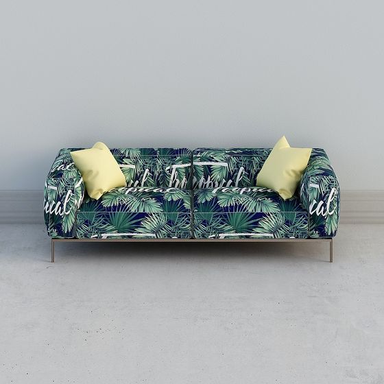 Tropical Style Sofa 3D model