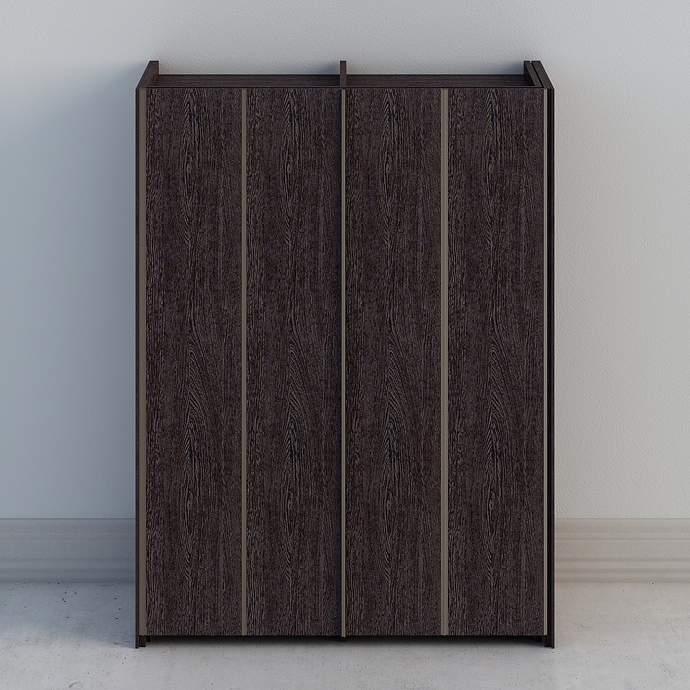 Armadio Nero a Quattro Porte VF-1602-C