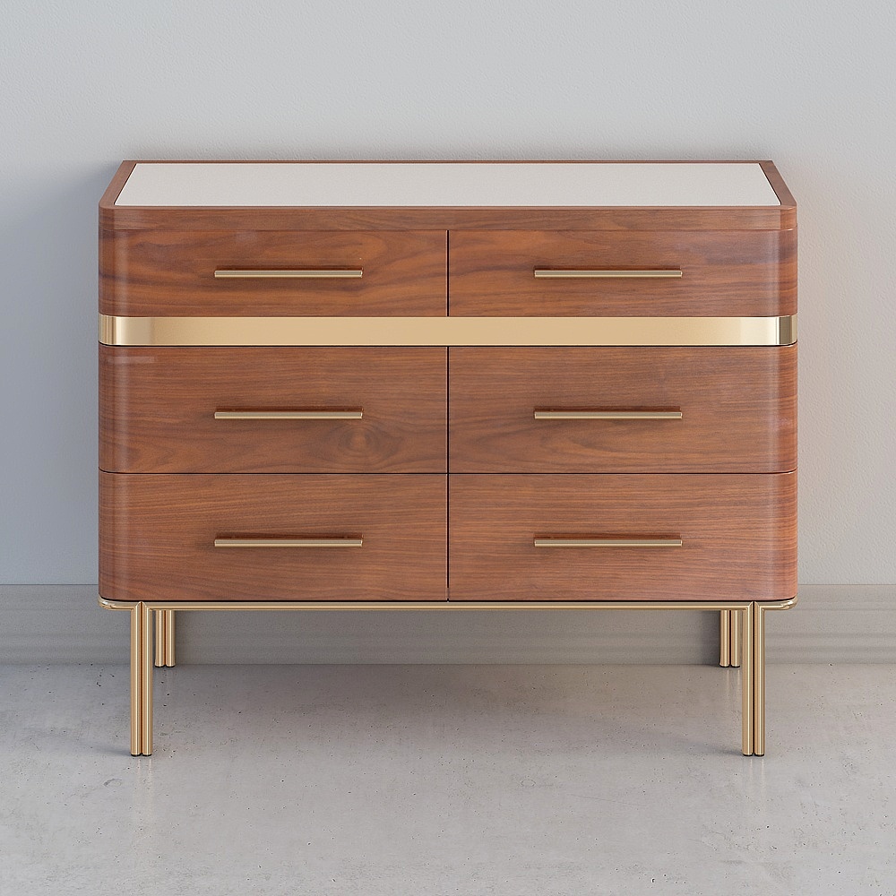 Mid-Century Modern Dresser 3D model