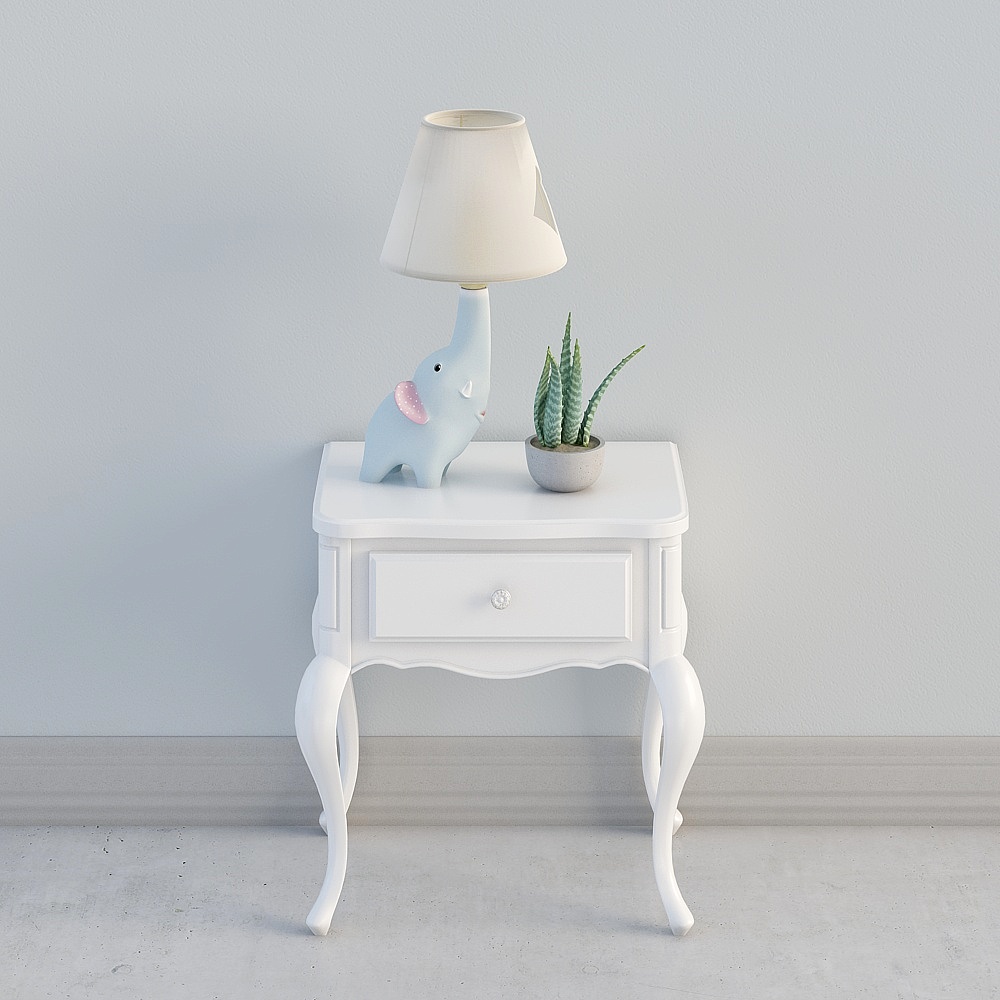 Mesa de noche Ley Jia Blues 01A para la segunda habitación de los niños ZWD1003