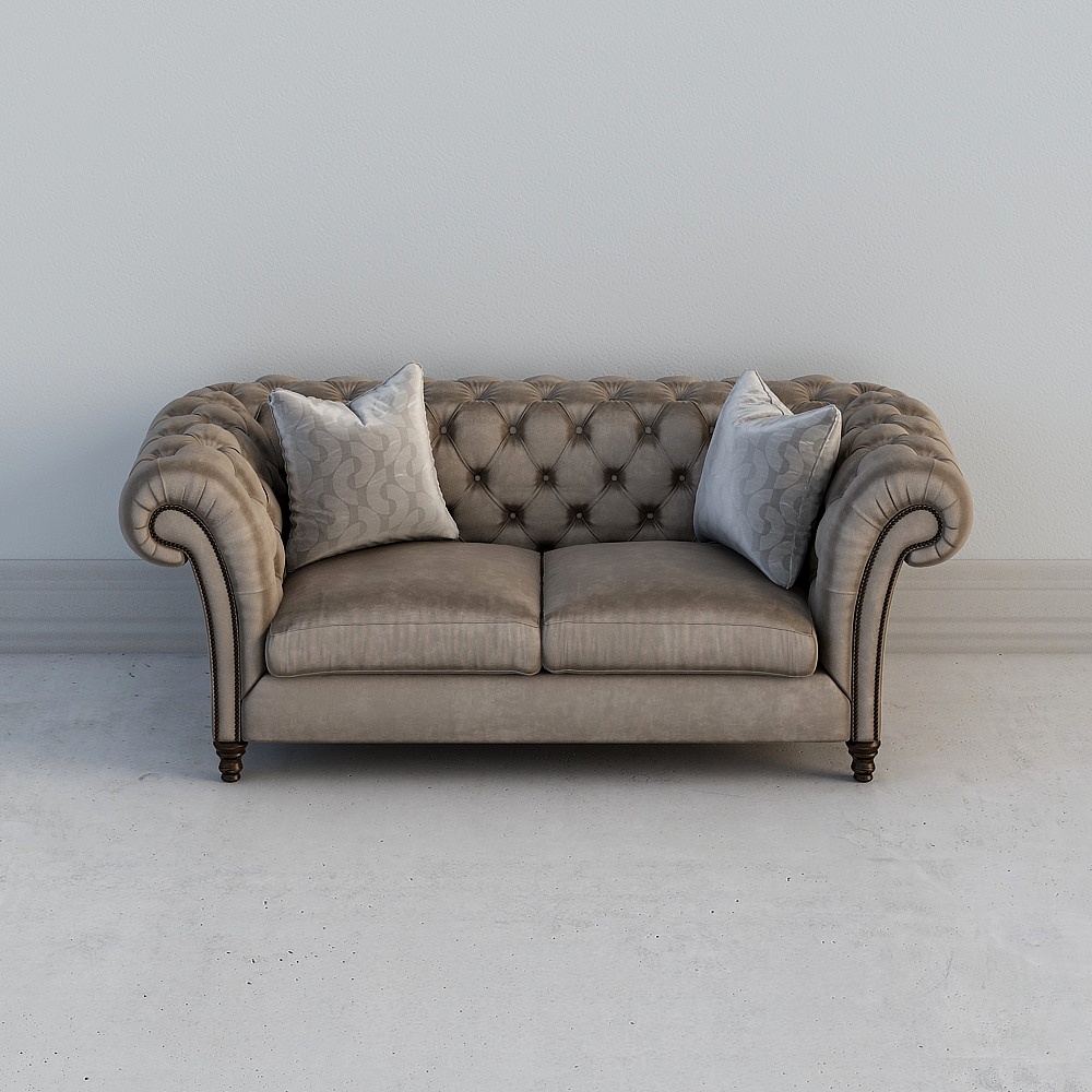 Divano Doppio in Pelle Leggera Americana 2