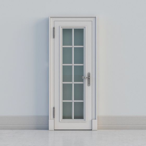 Classic Glass Door 3D model for Sophisticated Interiors