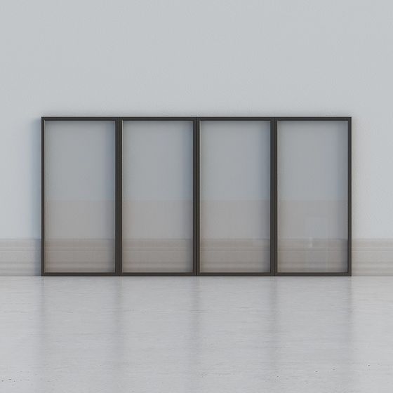 Modern Glass Partition 3D model